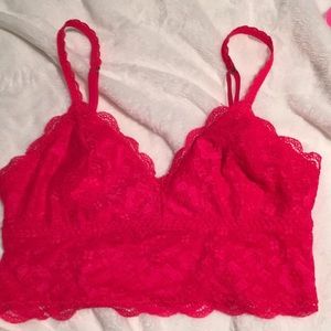 Red Lace Bralette